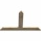 Ekena Millwork Portland Rough Sawn Timber Gable Bracket, Douglas Fir, 60"W x 38"H x 2"D x 6"F, 15/12 Pitch GBW060X38X0206POR00RDF - alternate 2
